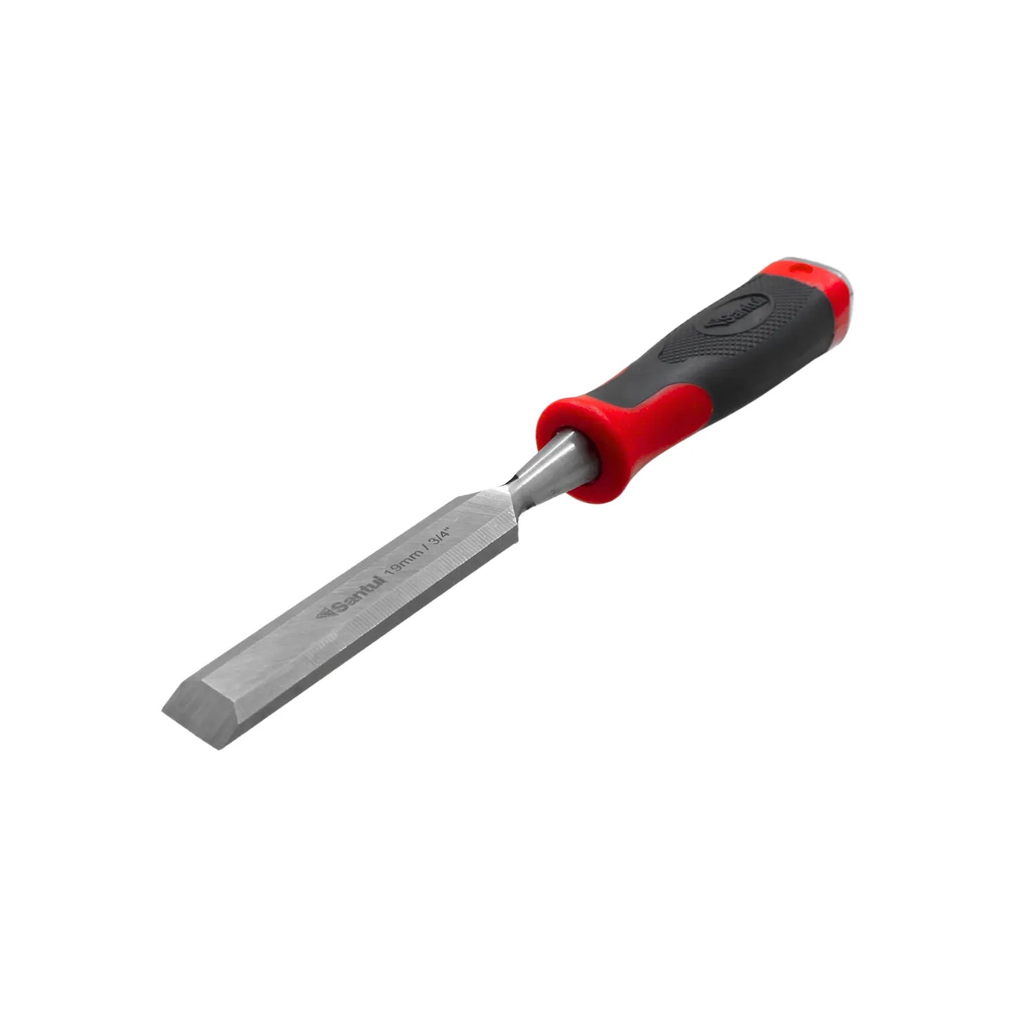 Formón para madera Santul 19mm 3/4 pulgada mango ergonómico bicolor rojo y negro profesional