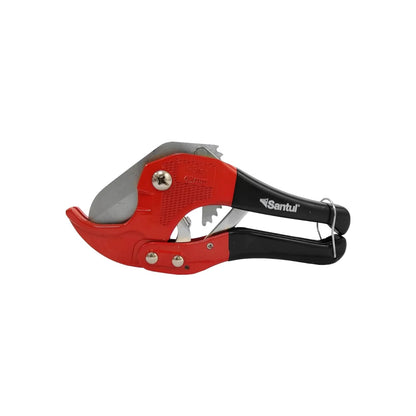 Cortador de tubo PVC Santul rojo y negro, capacidad 43mm (1 5/8") para plomería