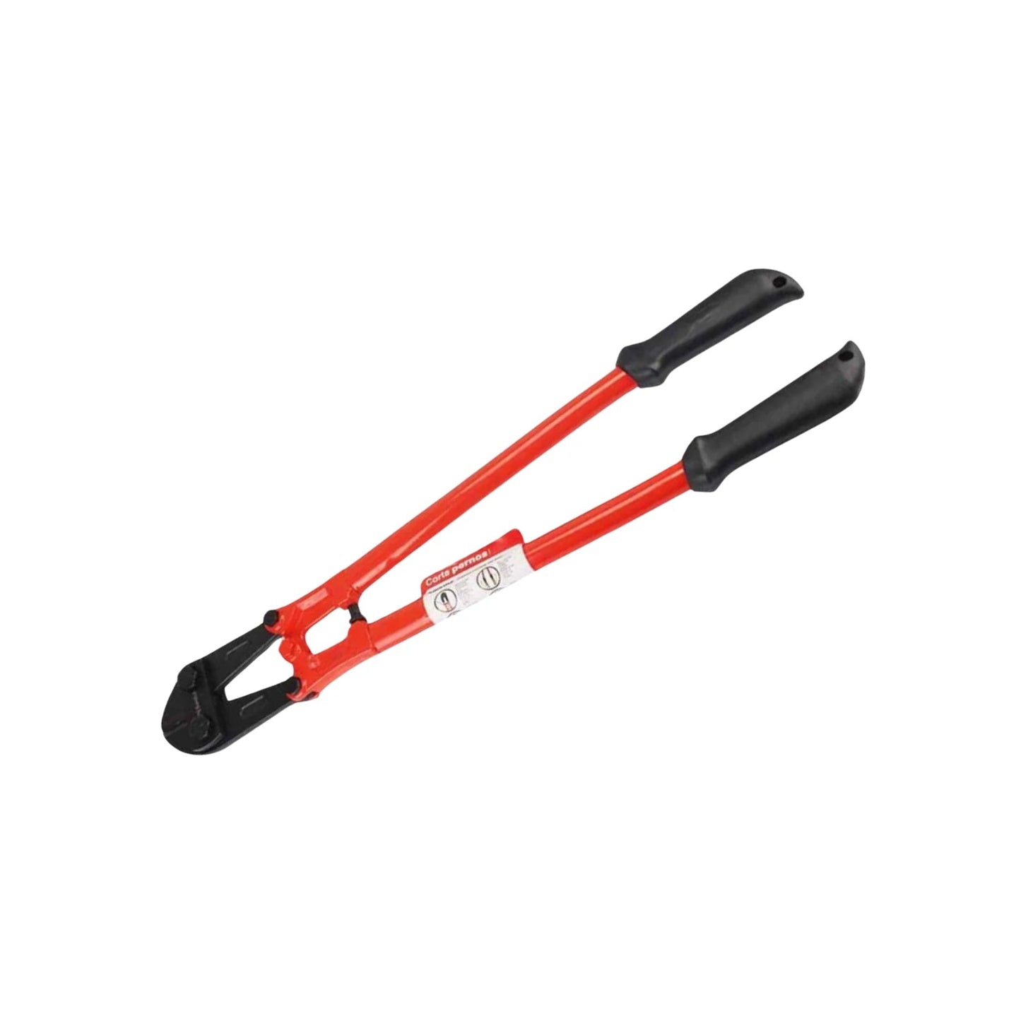 Corta perno rojo grande con mangos negros para corte de varillas y cadenas de uso rudo