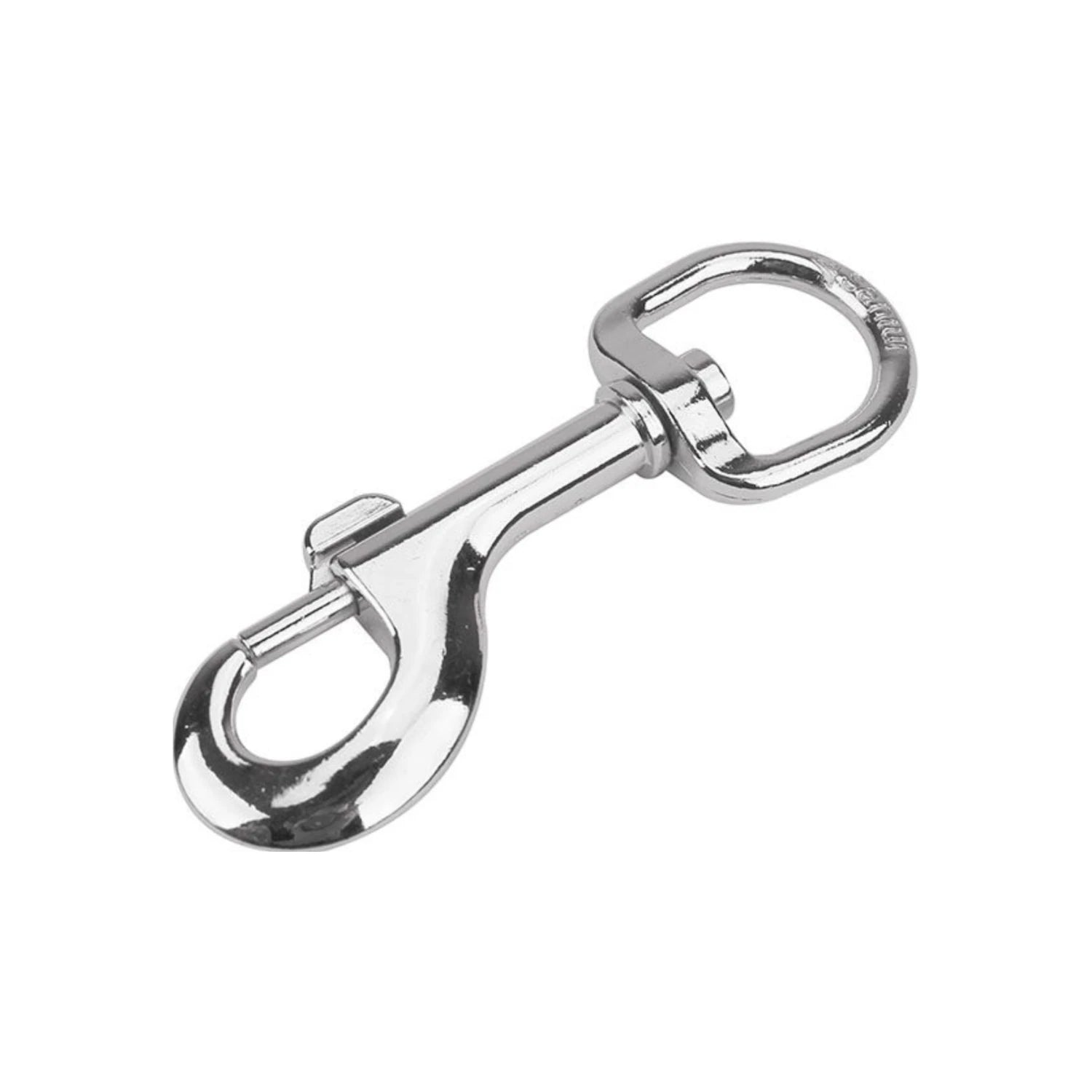 Bandola con destorcedor de zinc, gancho mosquetón giratorio para seguridad de correas y cadenas.