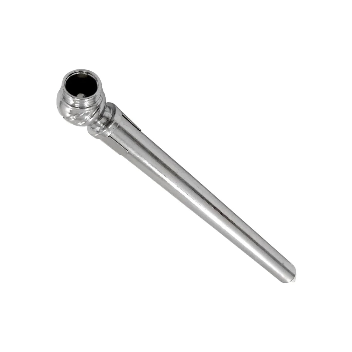 Calibrador de presión de llantas cromado de 50 PSI para autos y motocicletas, herramienta de medición precisa.