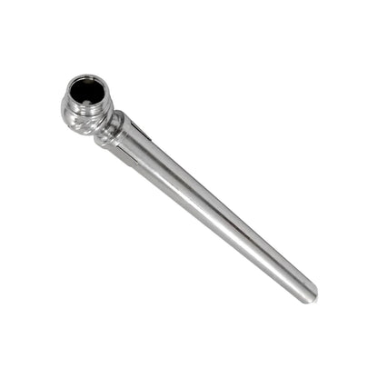 Calibrador de presión de llantas cromado de 50 PSI para autos y motocicletas, herramienta de medición precisa.