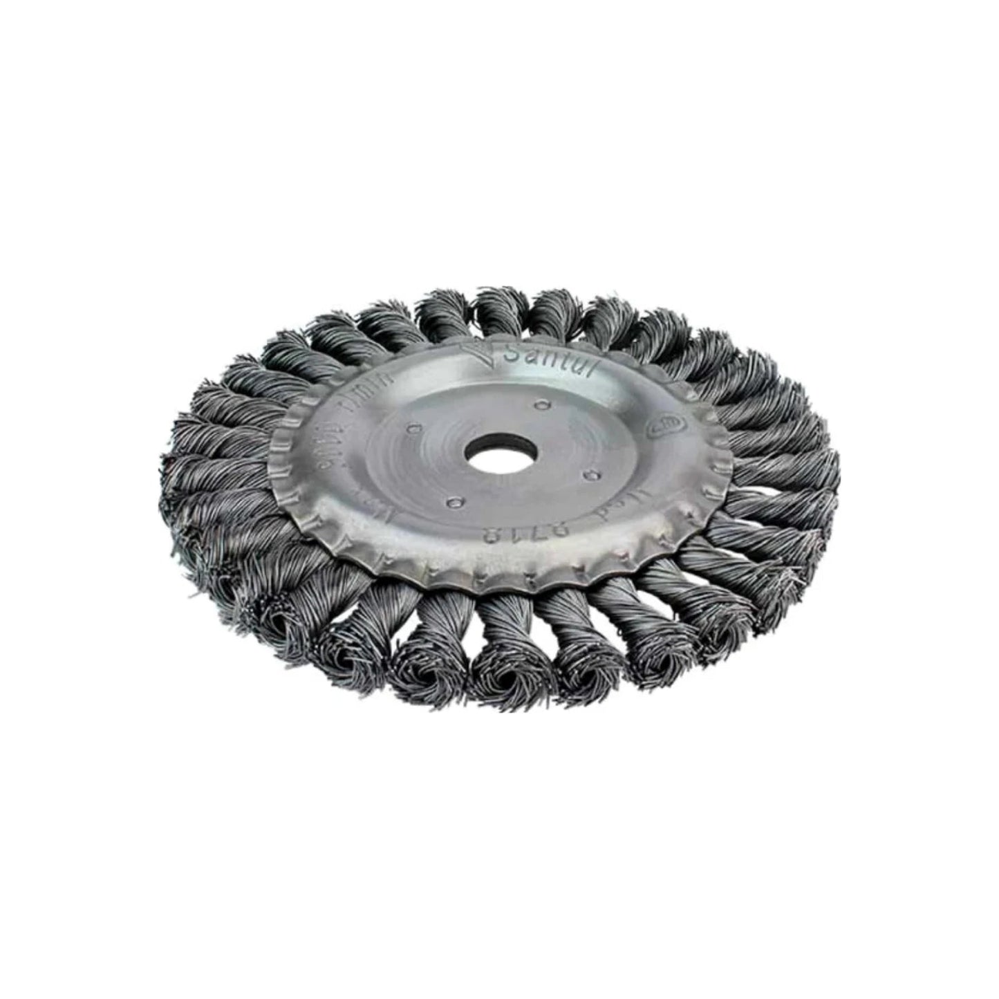 Carda Santul trenzada de alambre de acero circular para amoladora, desbaste y limpieza de metal, modelo 8718