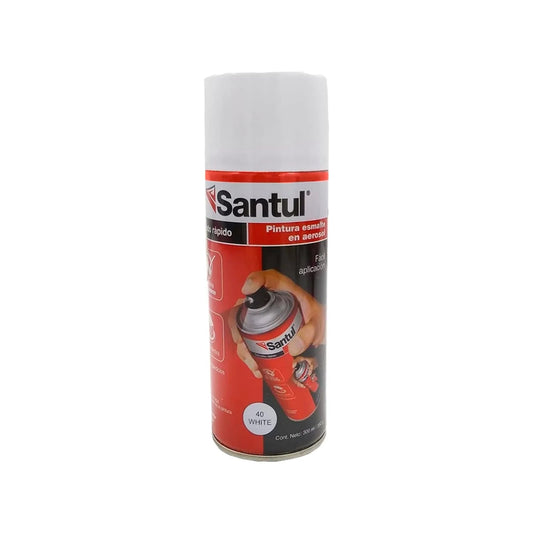 Pintura esmalte Santul en aerosol blanco 300ml para acabados rápidos y fáciles