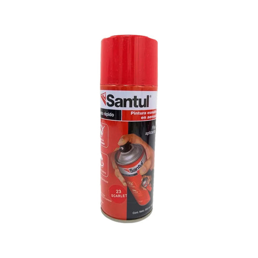 Pintura esmalte en aerosol Santul rojo escarlata 300ml para acabados rápidos y profesionales