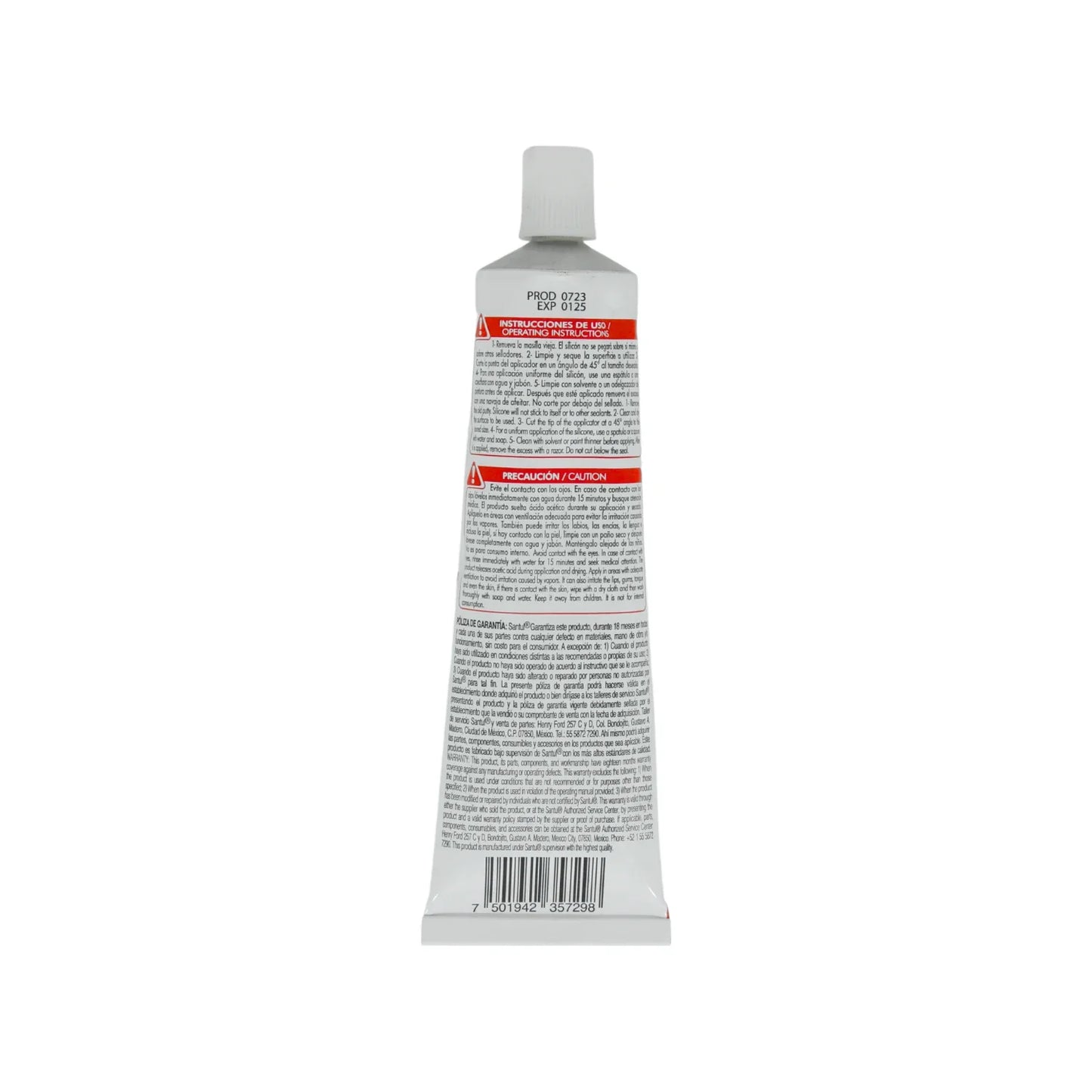 Silicón blanco 85 g uso general Santul 5729