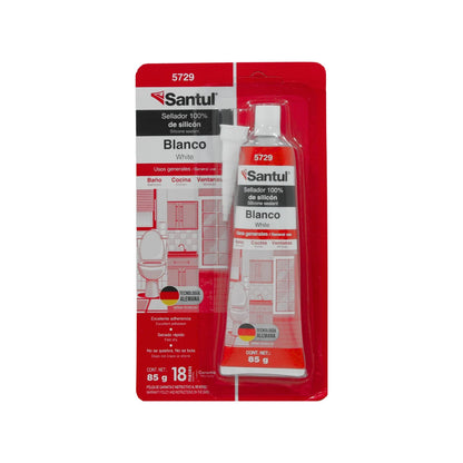 Silicón blanco 85 g uso general Santul 5729