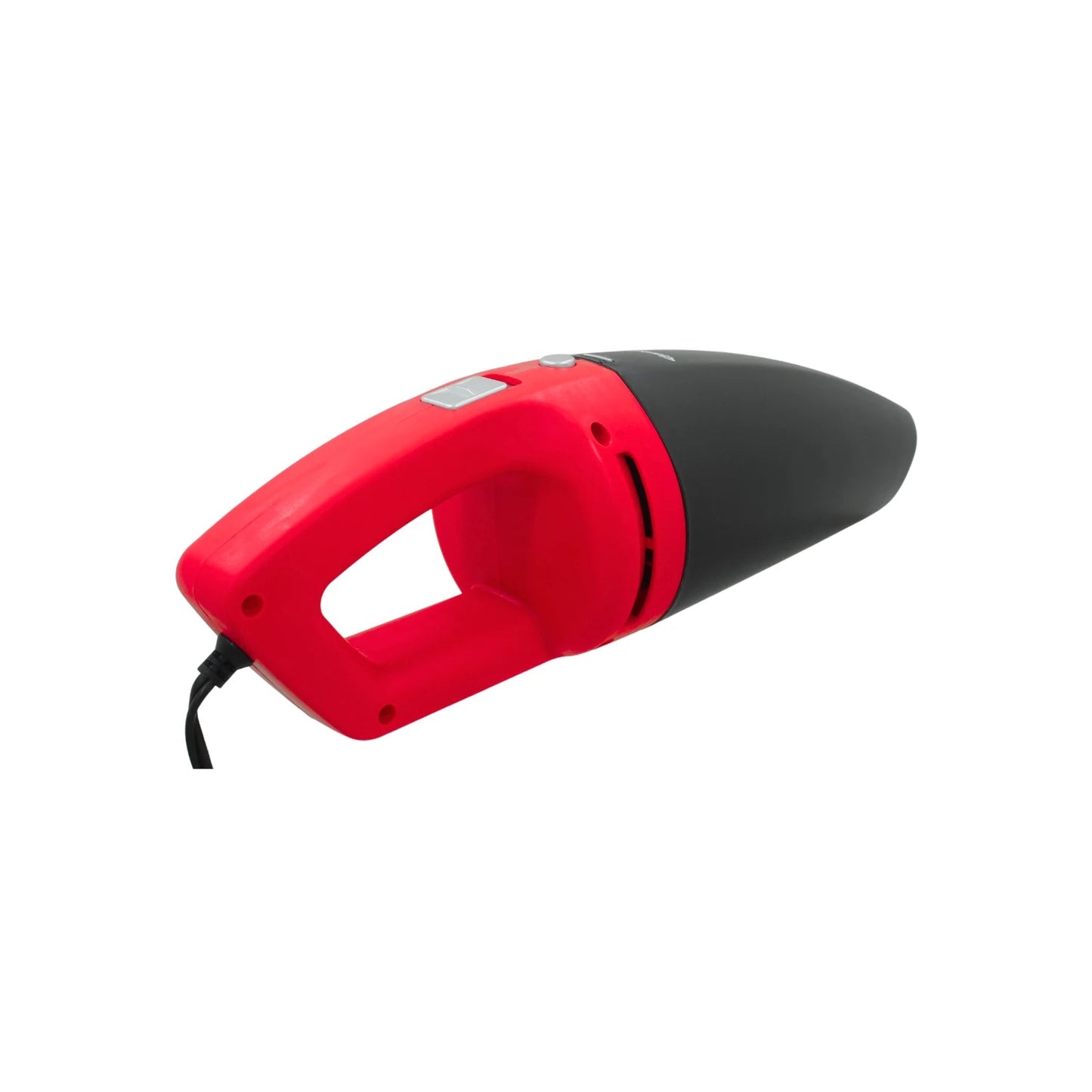 Aspiradora de auto portátil 12V rojo y negro para limpieza interior de vehículos