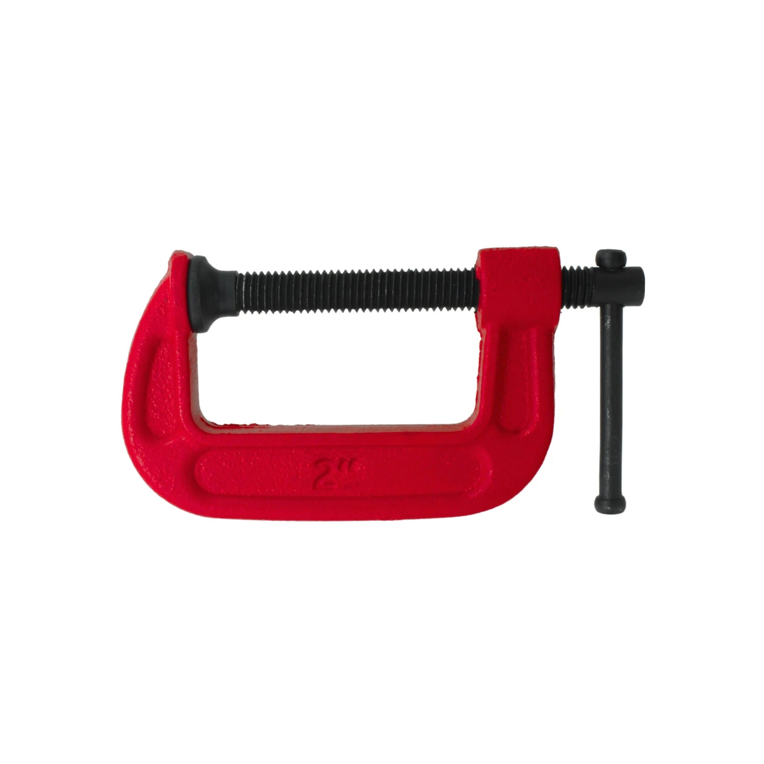 Prensa tipo C roja de 2 pulgadas, abrazadera de metal con tornillo para sujeción