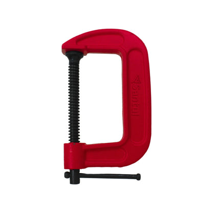 Prensa tipo C Santul roja, sargento de tornillo para sujeción de piezas en carpintería y taller