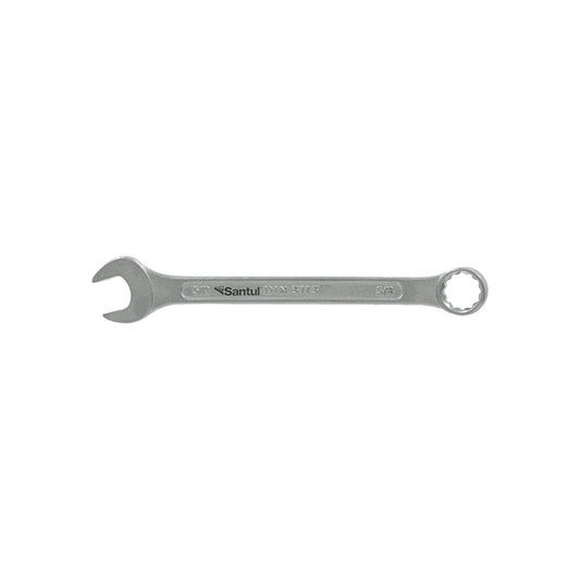 Llave mixta Santul 5/8" de acero cromado DIN 3113, con boca y estrella para mecánica profesional