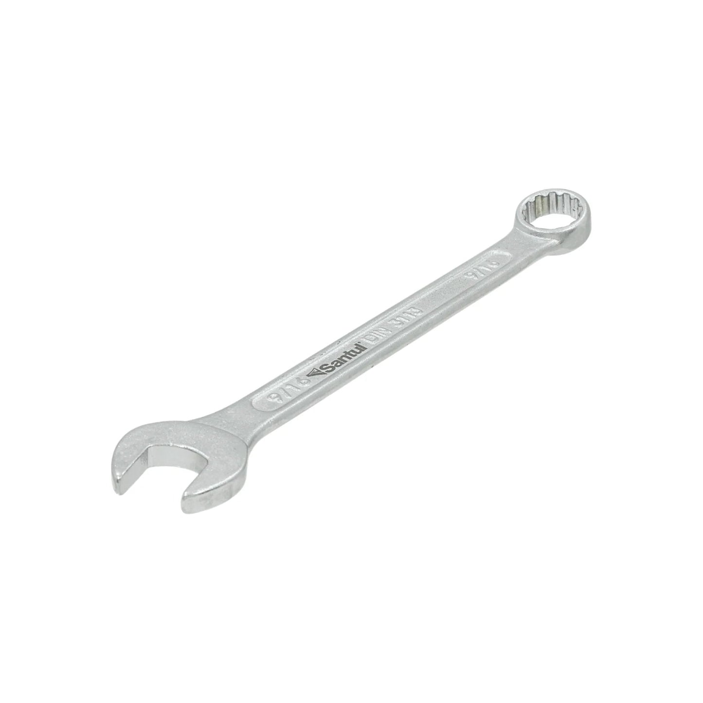 Llave mixta Santul 9/16" estándar, acabado cromado brillante para tuercas y tornillos