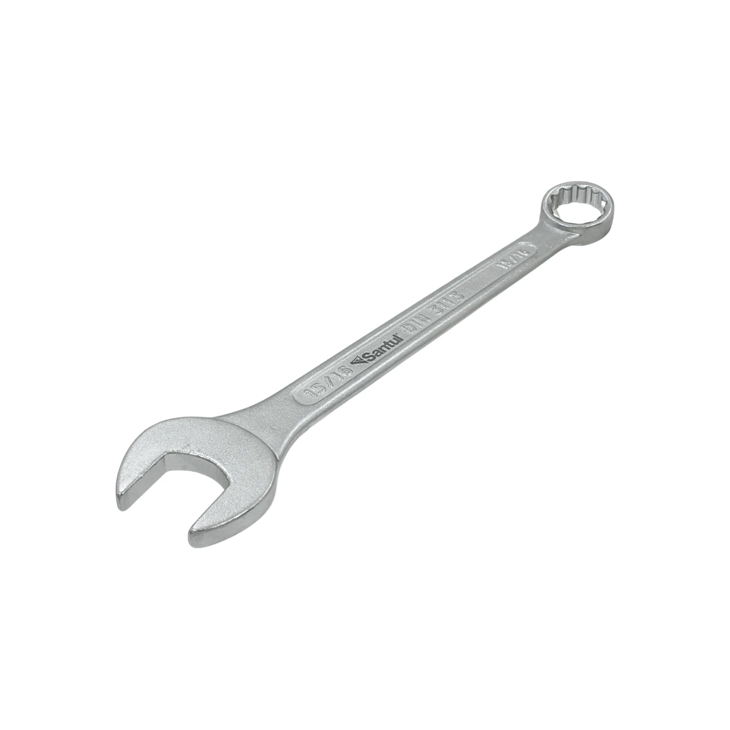 Llave mixta Santul 15/16" de acero cromado, herramienta manual para ajuste de tuercas y tornillos en ferretería