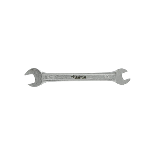Llave española Santul de 1/4" x 5/16" doble boca, acabado cromado.