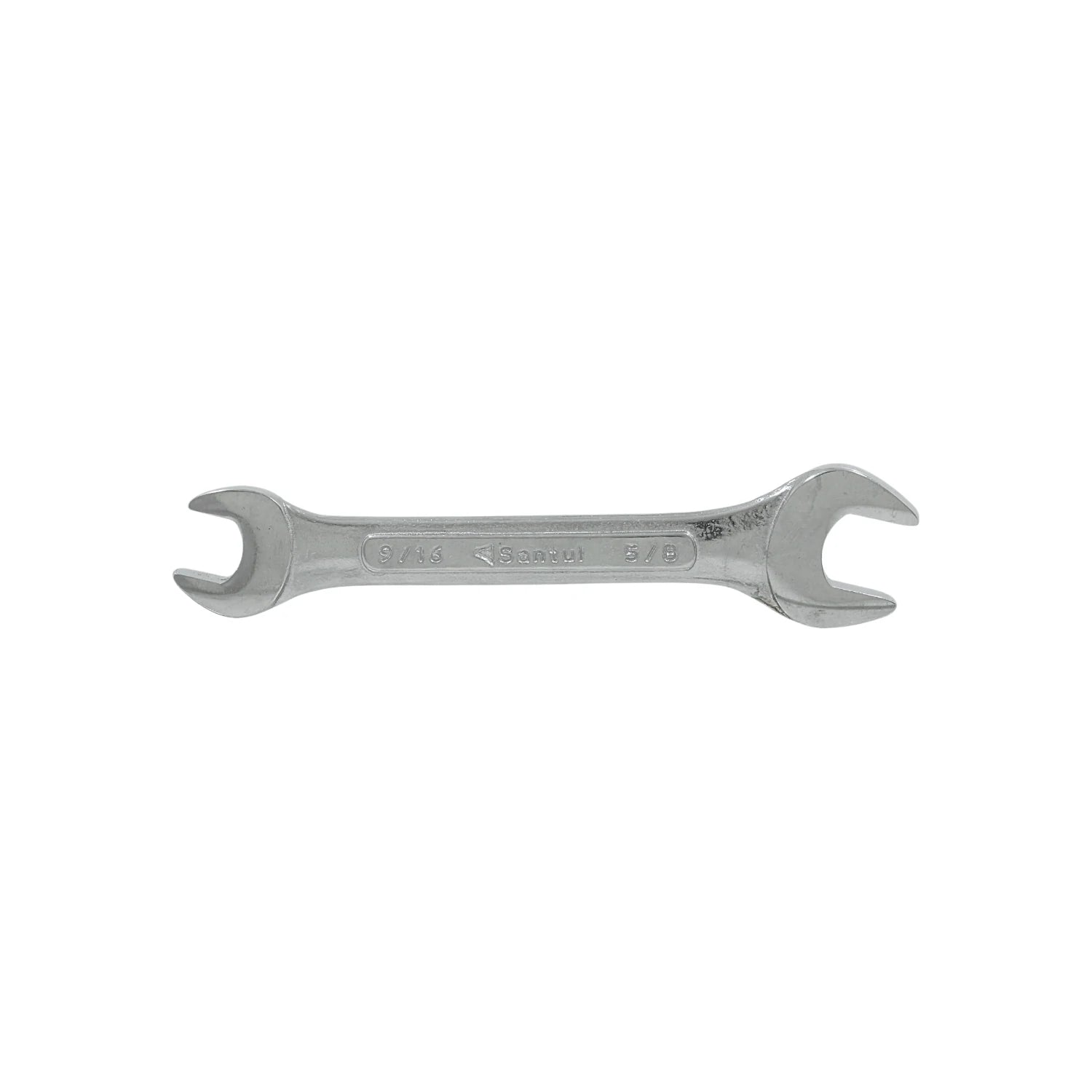 Llave española Santul 9/16" x 5/8" pulgadas, herramienta manual de ferretería con acabado cromado