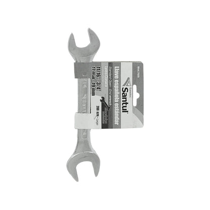 Llave española estándar Santul 11/16-3/4 pulgadas 17-19mm larga para taller mecánico