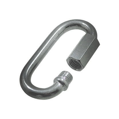 Bandola con seguro de acero, eslabón rápido con rosca hexagonal para conexiones fiables.