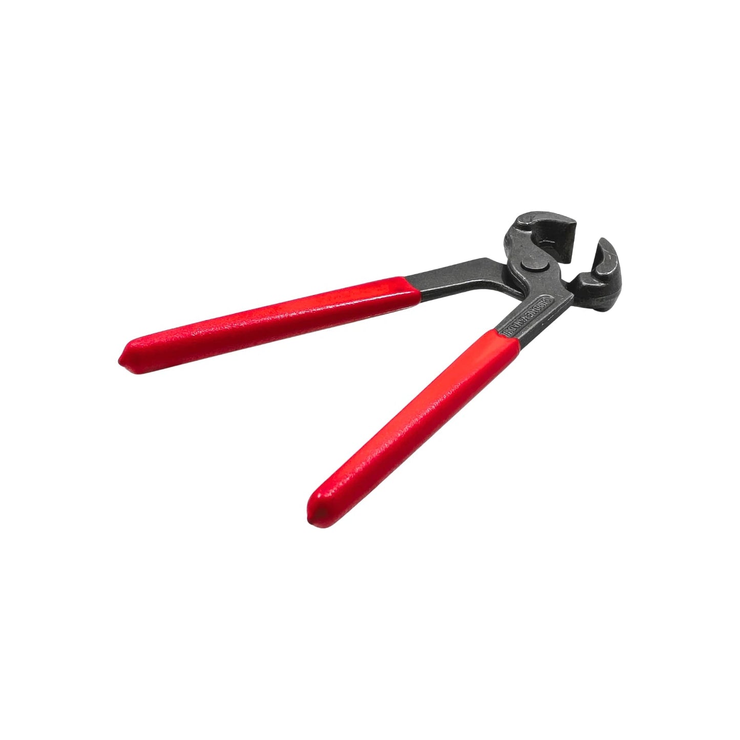 Tenaza de carpintero profesional con mangos rojos, fabricada en cromo vanadio para trabajos en madera.