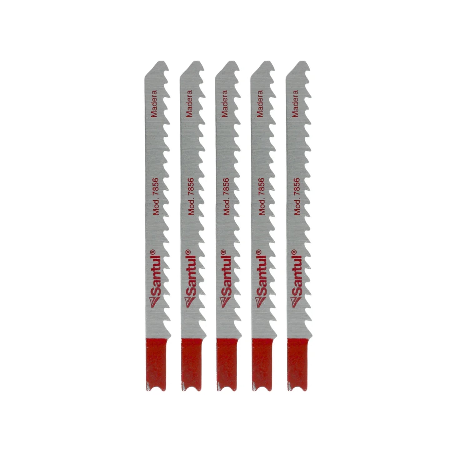 Segueta para caladora corte madera/plástico 5 piezas tipo "U" Santul 7856