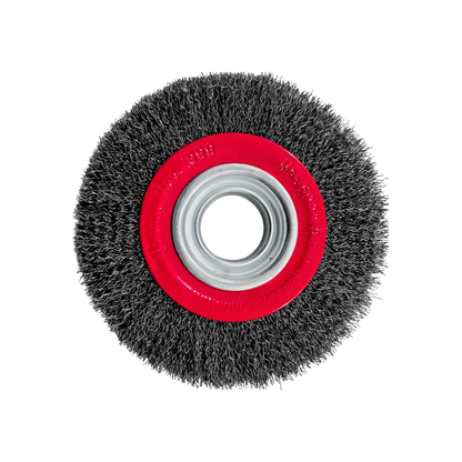 Carda plana ondulada 6"x3/4" para esmeriladora Santul 7999