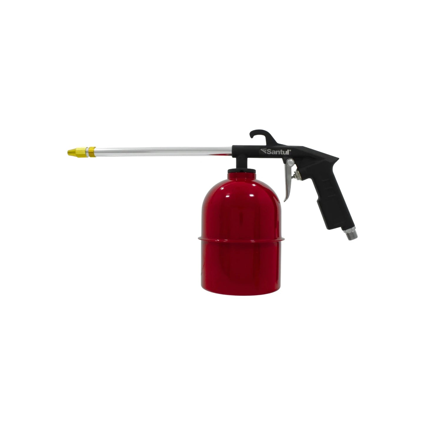 Pistola Santul para limpiar motores, pulverizador a presión rojo y negro con boquilla larga para limpieza automotriz
