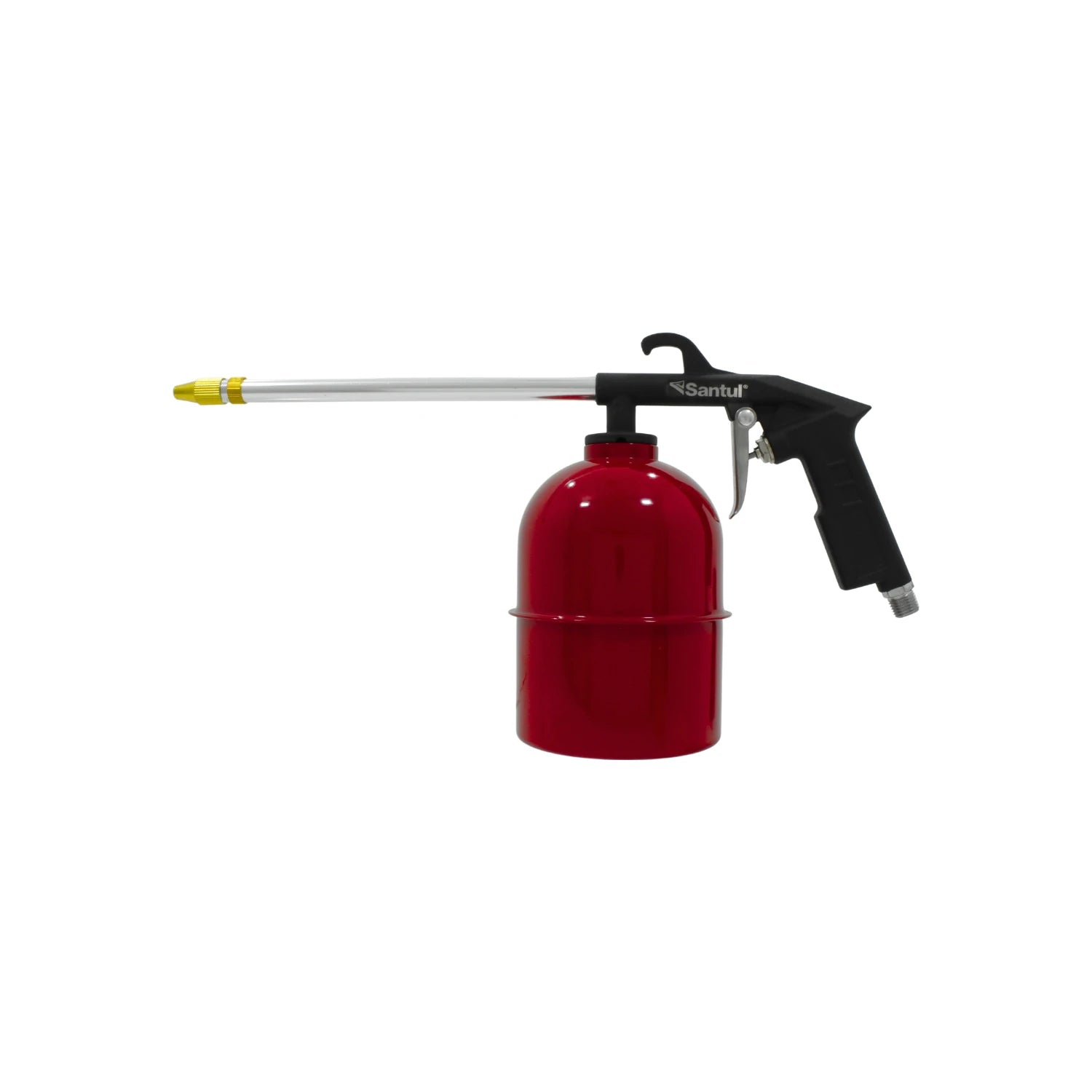 Pistola Santul para limpiar motores, pulverizador a presión rojo y negro con boquilla larga para limpieza automotriz
