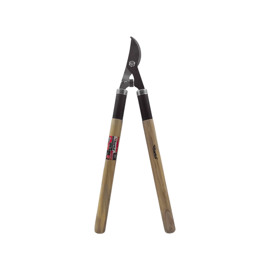 Tijera de poda de dos manos Santul 24 pulgadas, mangos de madera para cortar ramas gruesas.