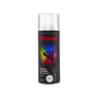 Pintura en aerosol cromo metálico 300 ml Santul 8832