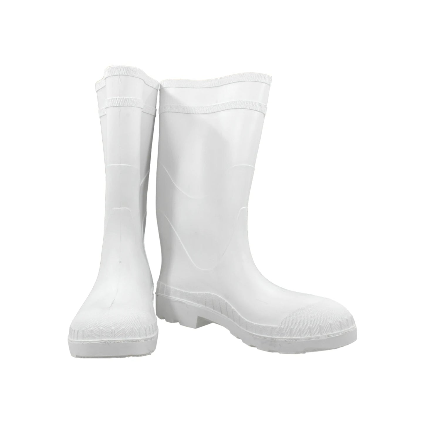 Botas de hule blancas sanitarias para trabajo industrial, protección contra agua y suciedad