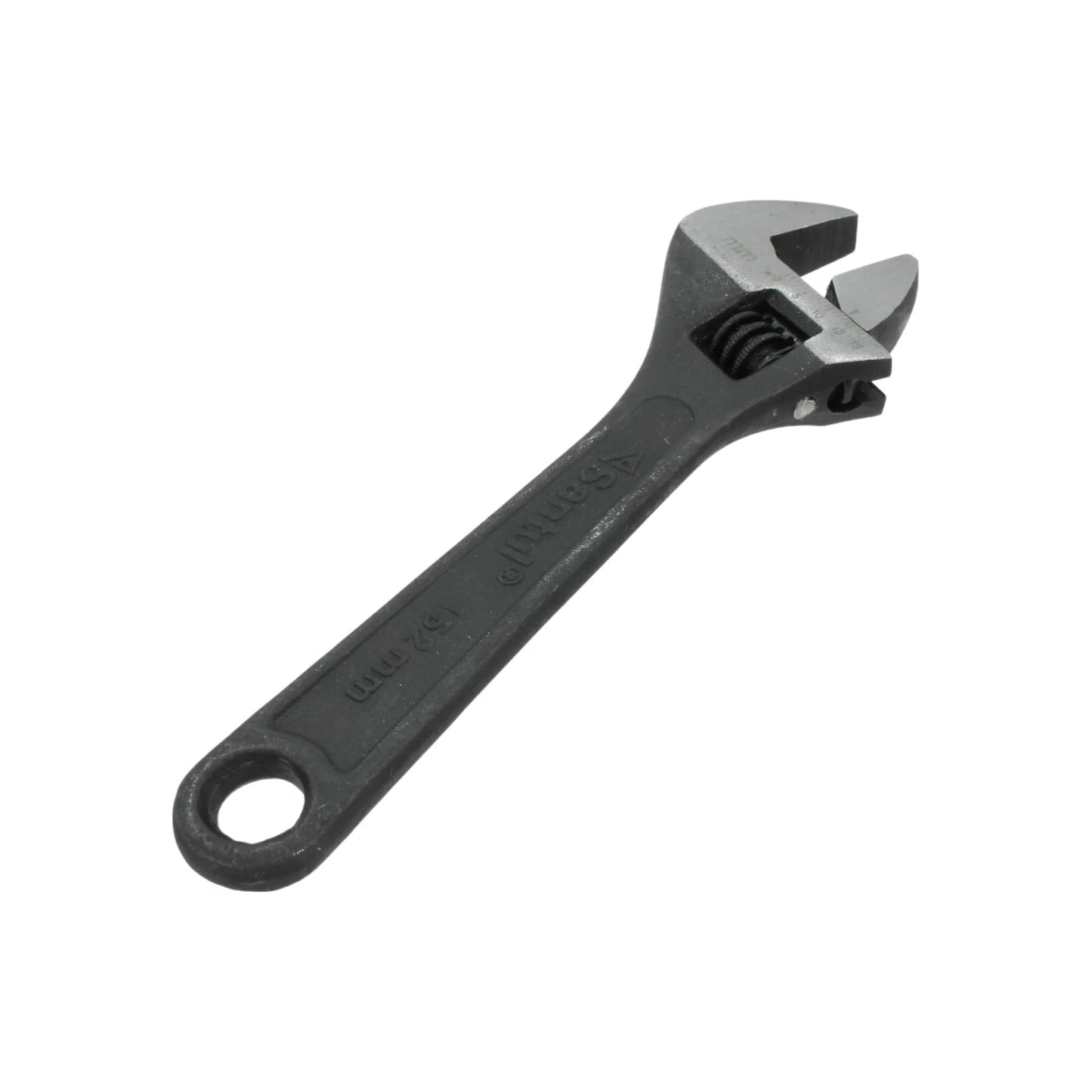 Llave ajustable perico Santul 6 pulgadas (152mm) pavonada, herramienta manual resistente para apriete.