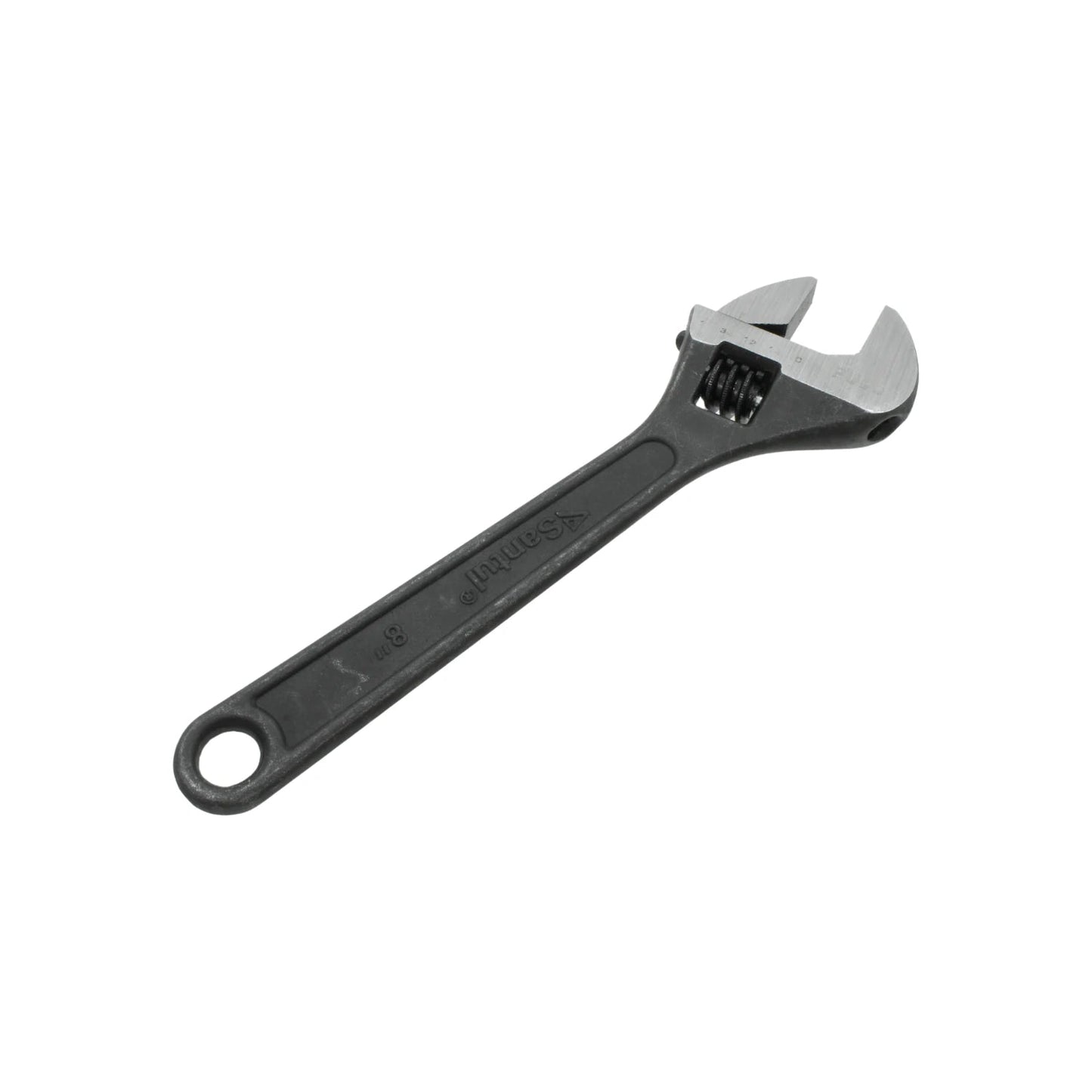 Perico Santul 8" pavonado, llave ajustable de acero para trabajos de ferretería.