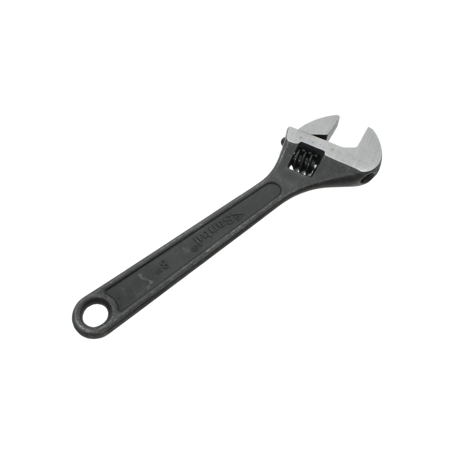 Perico Santul 8" pavonado, llave ajustable de acero para trabajos de ferretería.