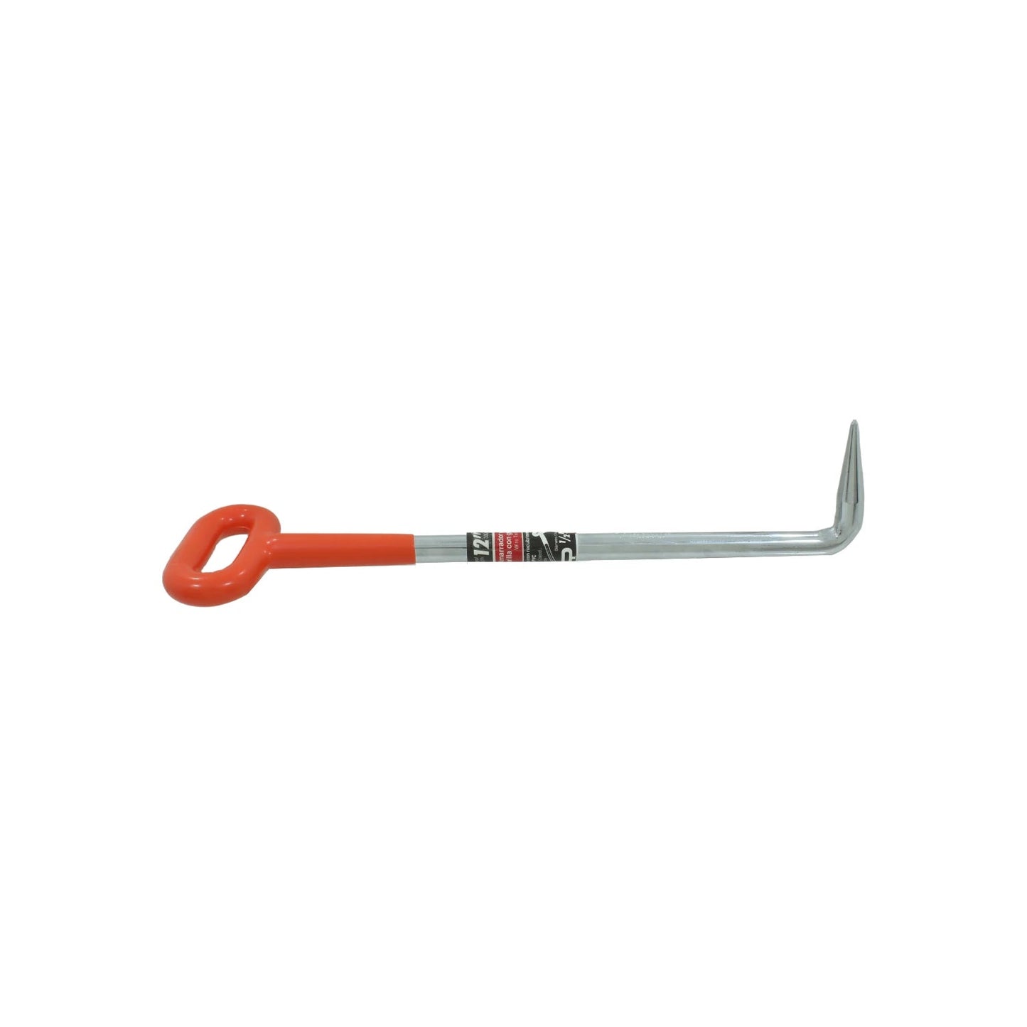 Amarrador de varilla de acero 12 pulgadas con mango naranja ergonómico para atar alambre de construcción