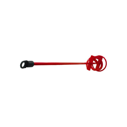 Revolvedor de pintura rojo para taladro, agitador de mezcla en espiral para pintura, resinas y líquidos