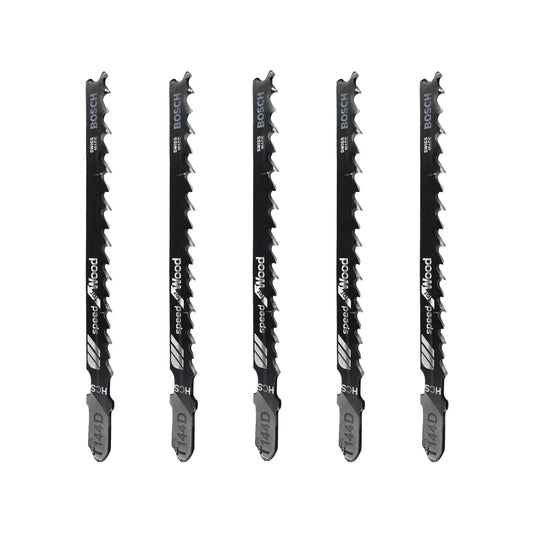 Segueta para caladora corte madera 3 piezas HCS tipo "T" Bosch T144D