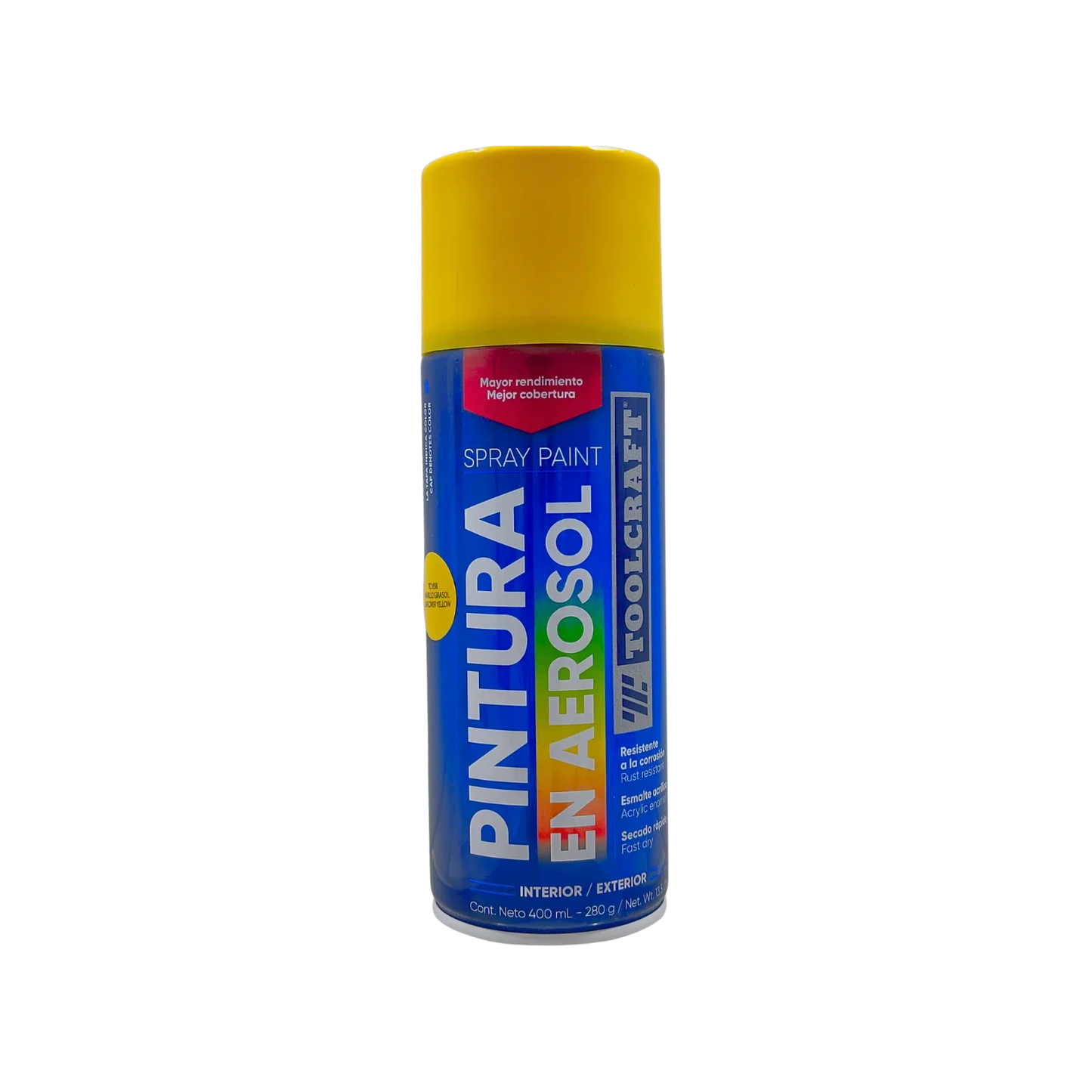 Pintura en aerosol amarillo mediano 400 ml Toolcraft TC1658