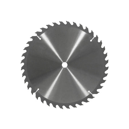 Disco sierra circular 10 pulgadas 40 dientes, hoja de acero para cortes en madera, ranuras antivibración.