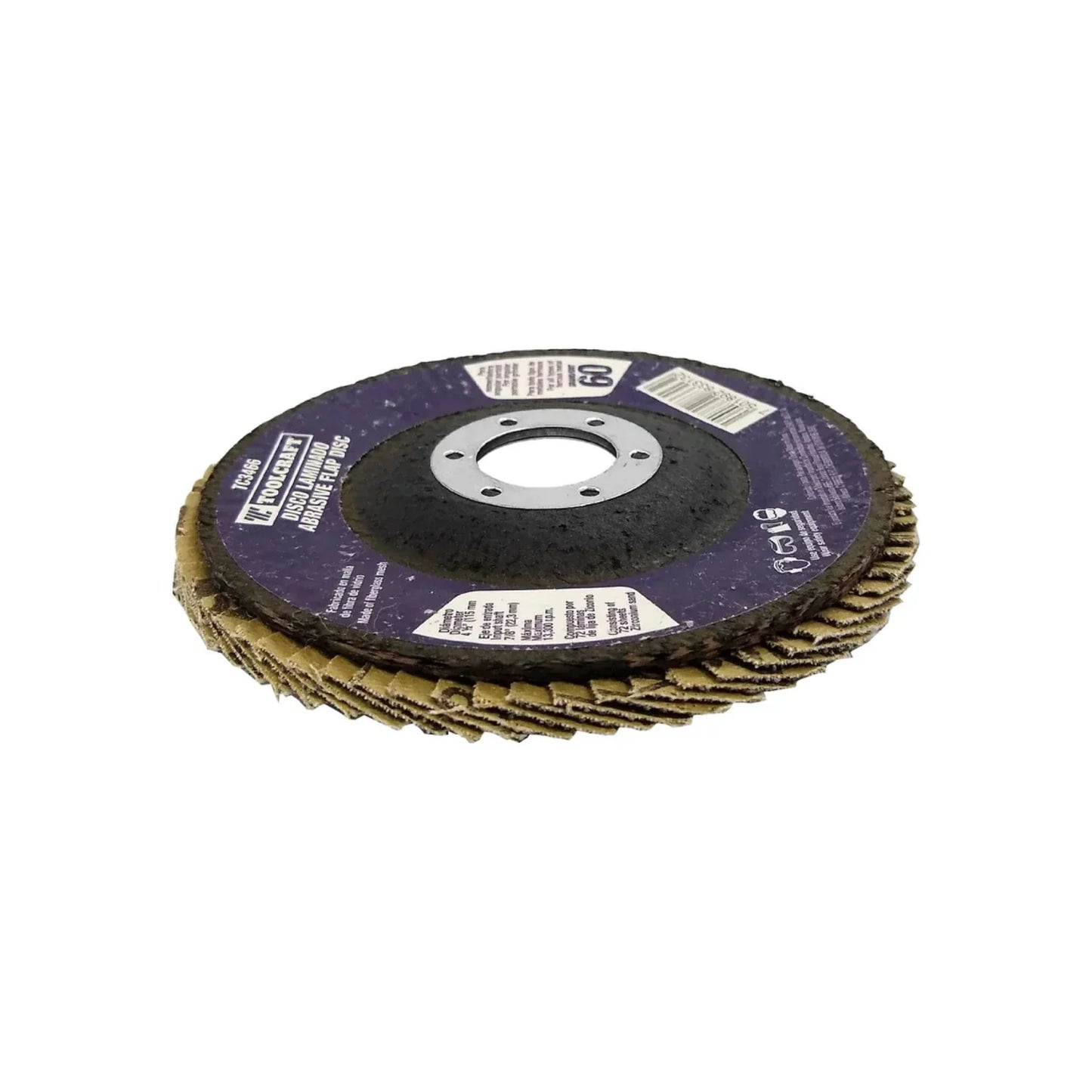 Disco 4 1/2" laminado grano 60 Toolcraft TC3466