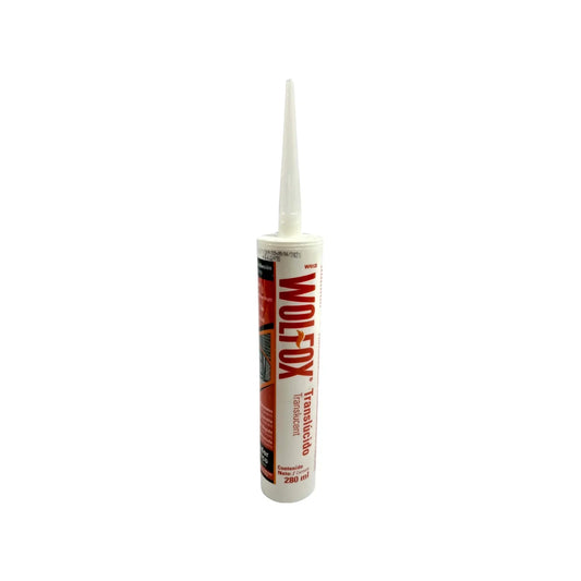 Sellador acrílico transparente en tubo 280 ml Wolfox WF0132