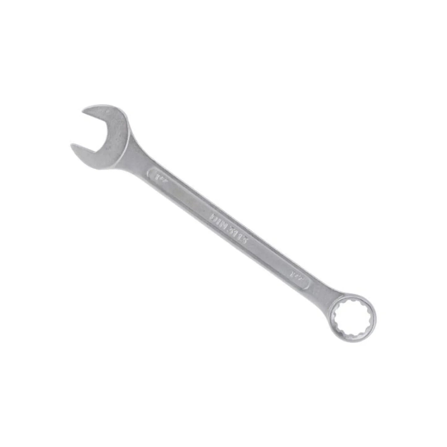 Llave mixta de 1 pulgada, acero cromado pulido, marcaje DIN 3113 y 17, herramienta profesional