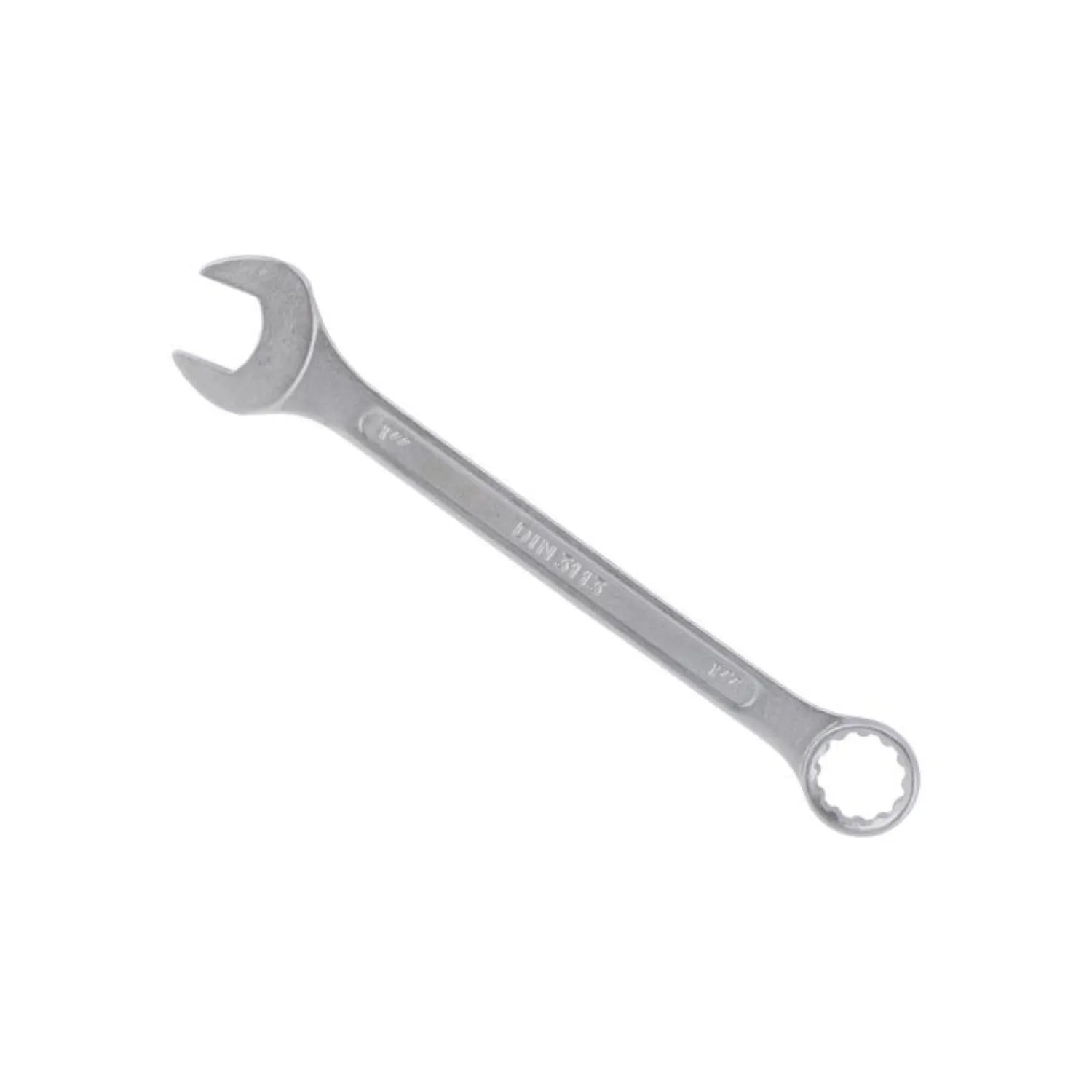 Llave mixta de 1 pulgada, acero cromado pulido, marcaje DIN 3113 y 17, herramienta profesional