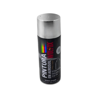 Pintura en aerosol Wolfox cromado brillante 300ml acrílica resistente a la corrosión para interior y exterior